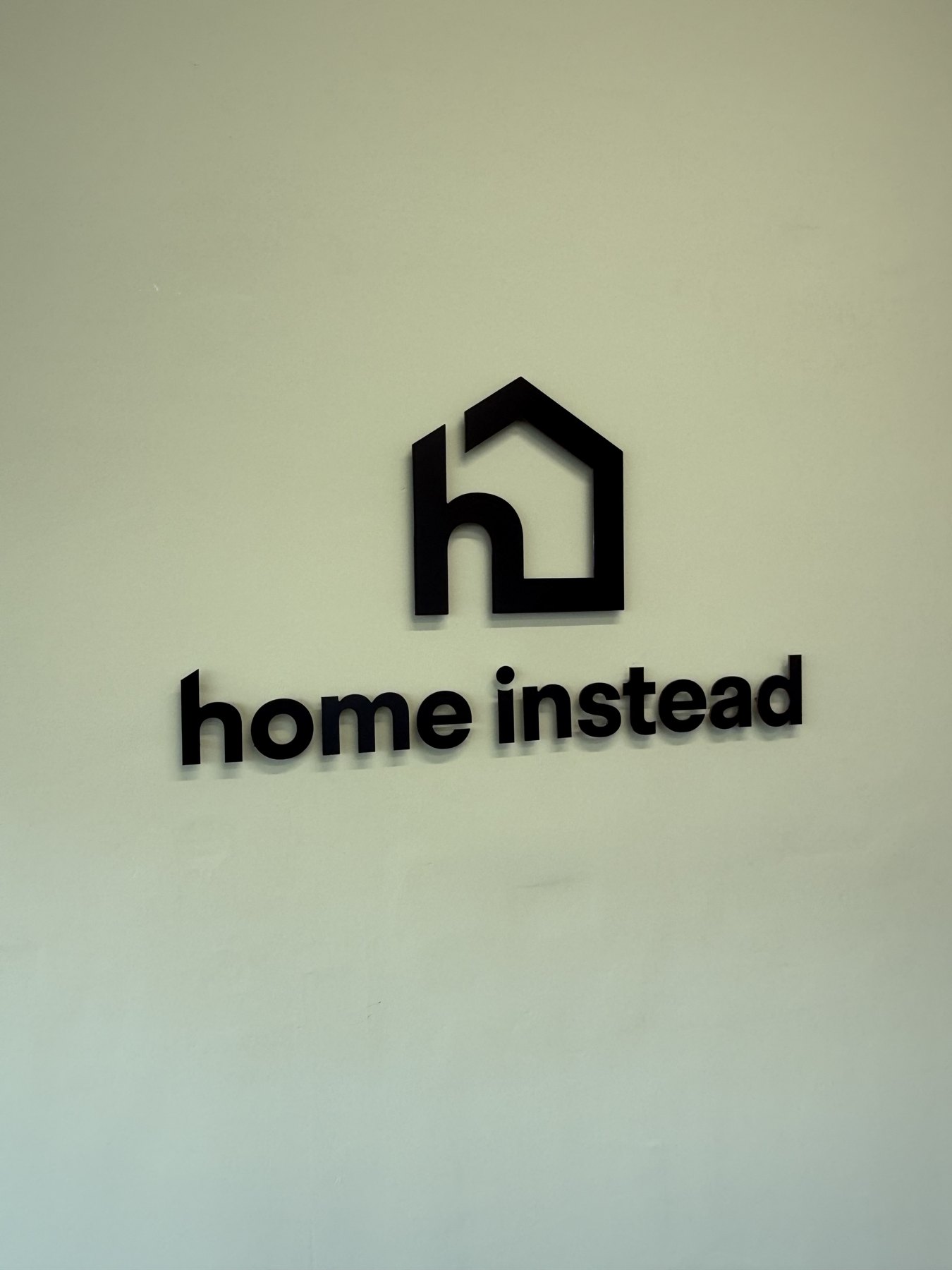 Perspex letters. Individual Perspex letters fixed to an interior wall.