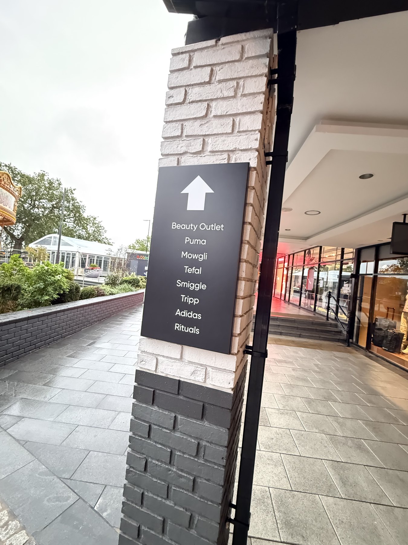 Directional sign. A directional sign for finding the way.